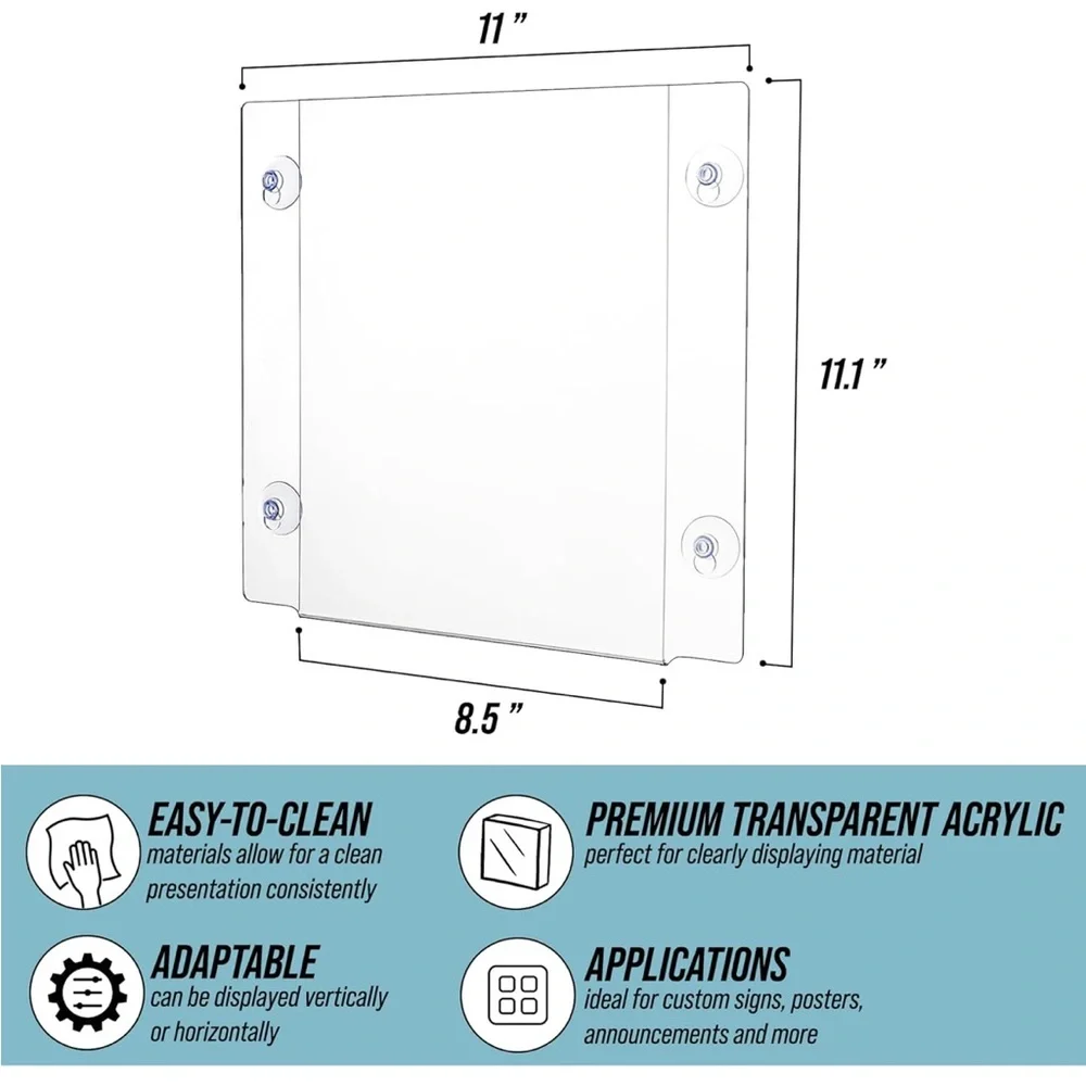 🪟 12-Pack Acrylic Sign Holders 🪟